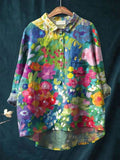 Sophia | Floral Watercolor Shirt