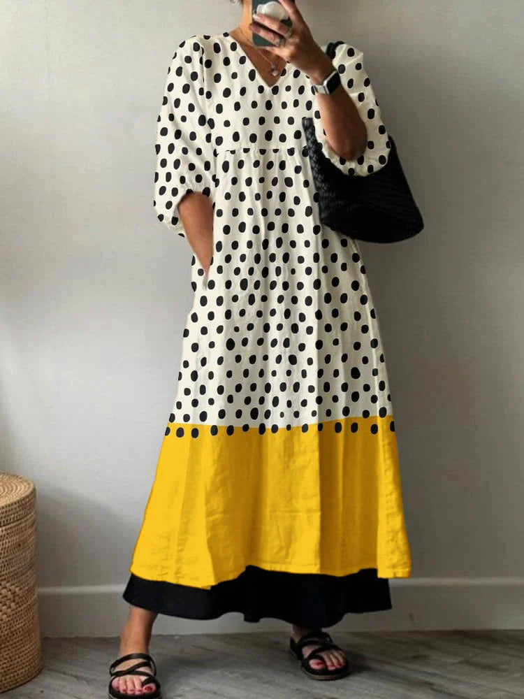 Elegant Printed Dress Anna