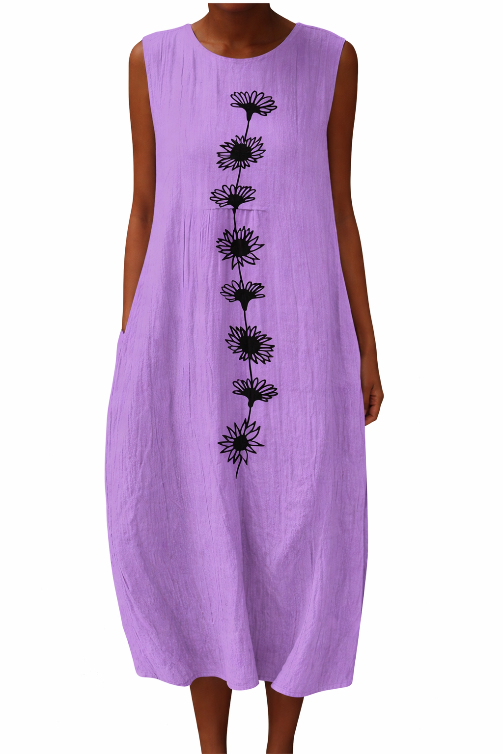 Emma | Violet Bloom Midi Dress