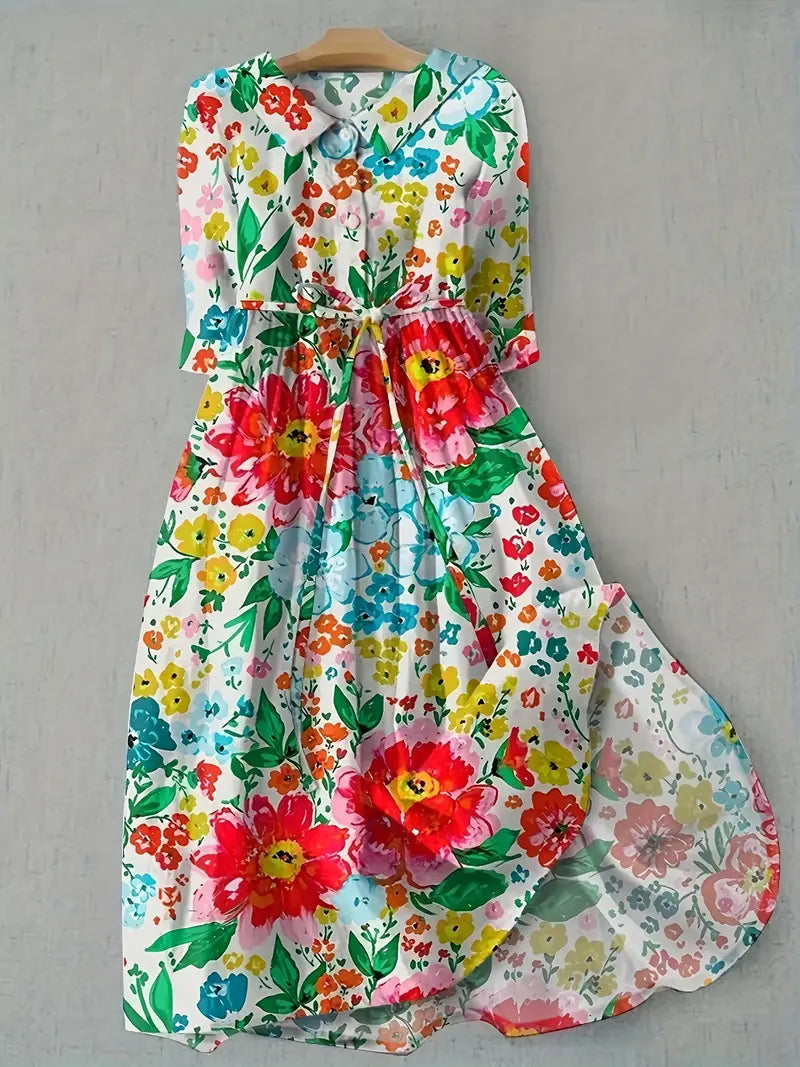 Colette | Lively Colorful Floral Dress