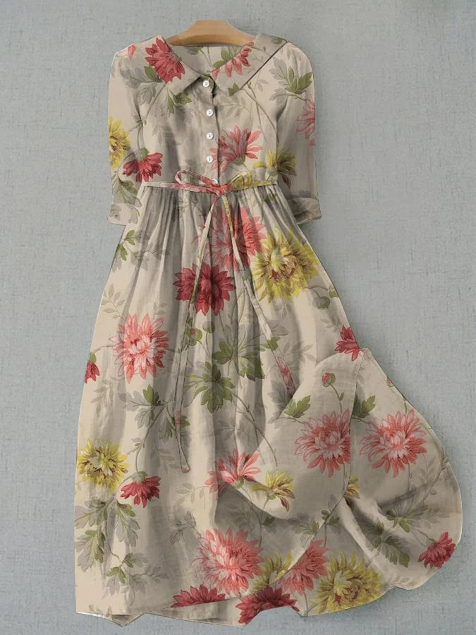 Estelle | Subtle Field Flowers Dress